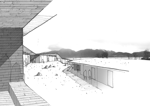 Skisse fra vinnerforslaget \