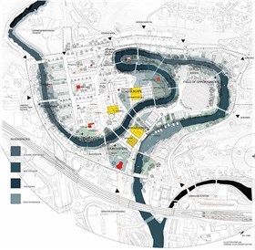 Social Riverscape vant i Sandvika, og er signert de norske landskapsarkitektene Sigrid Urnes og Hanna Haukøya Storemyr. Ill.: Vinnerteamet Social Riverscape vant i Sandvika, og er signert de norske landskapsarkitektene Sigrid Urnes og Hanna Haukøya Storemyr. Ill.: Vinnerteamet