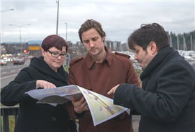 Trekløveret består av fra venstre: Lene Basma (Norconsult), Henning Sunde (Rodeo arkitekter) og Paul Woodville (Architectopia). Foto: Carsten Aniksdal Trekløveret består av fra venstre: Lene Basma (Norconsult), Henning Sunde (Rodeo arkitekter) og Paul Woodville (Architectopia). Foto: Carsten Aniksdal