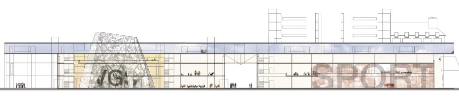 Langsnitt. Langsnitt.